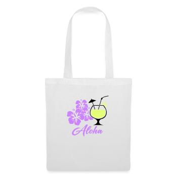 Hawaii Hibiscus Cocktail Aloha - Tote Bag - white - Front