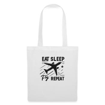 Manger dormir Mouche Répéter - Sac en tissu - blanc - Devant