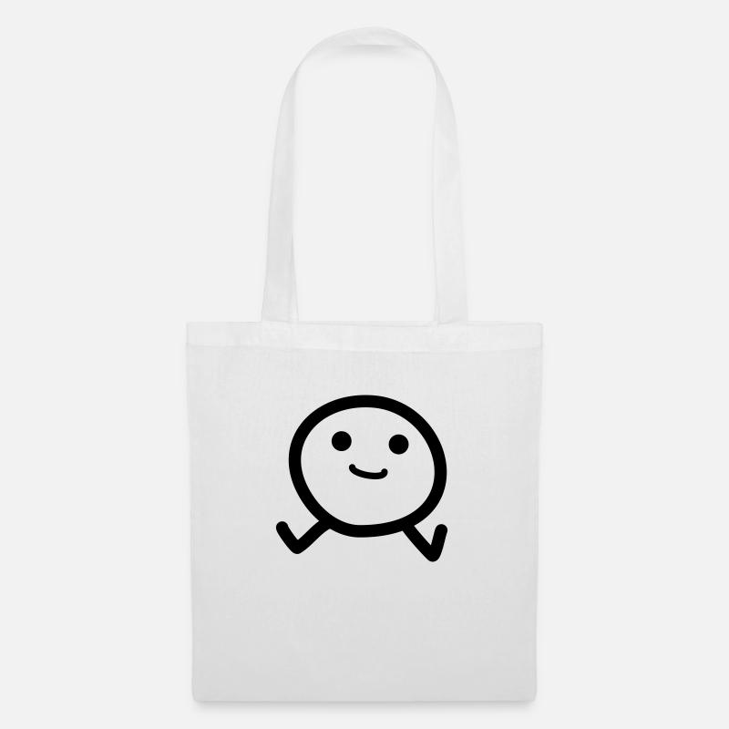 Man - Tote Bag - white