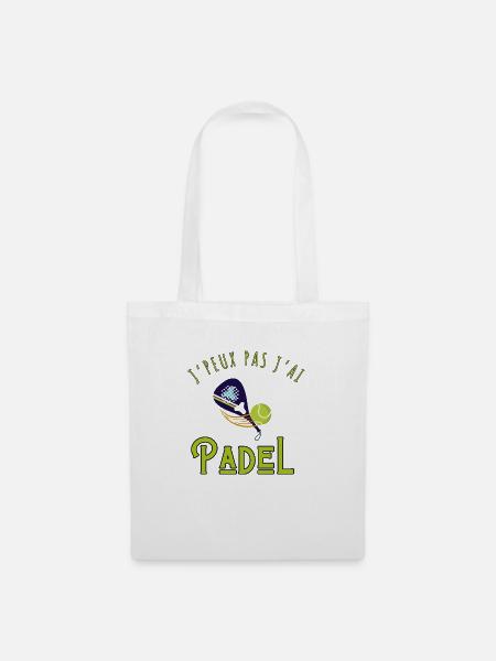 Ich kann kein Padel haben - Padel Geschenkidee - Stoffbeutel - Weiß