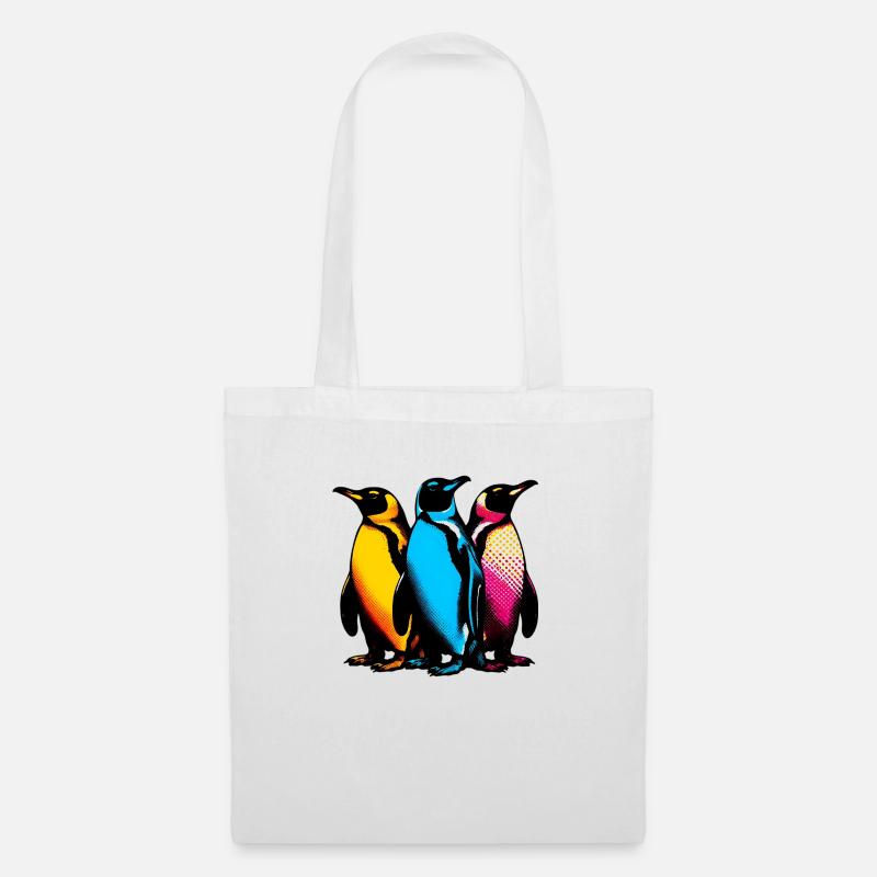 Pinguine Pinguine - Stoffbeutel - Weiß