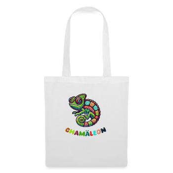 Caméléon - Sac en tissu - blanc - Devant