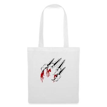 griffes 01 - Sac en tissu - blanc - Devant