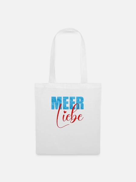 Meer Liebe - Stoffbeutel - Weiß