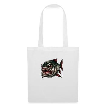 Bande dessinée Piranha - Sac en tissu - blanc - Devant