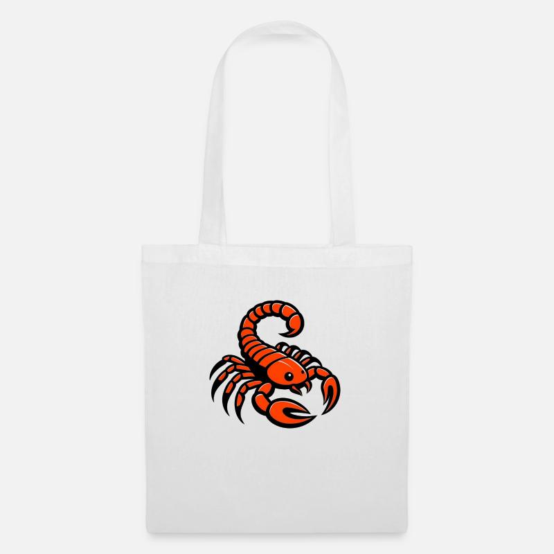 Fiery Scorpio Symbol - Tote Bag - white