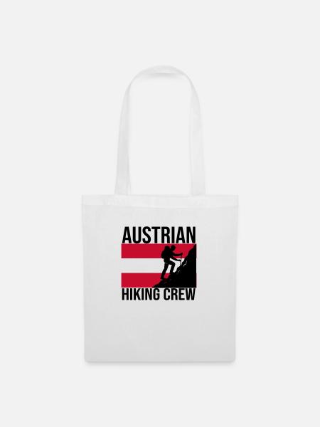 Austrian Hiking Crew Hiking Shirt - Tote Bag - white