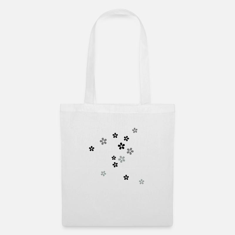 petites fleurs - Sac en tissu - blanc