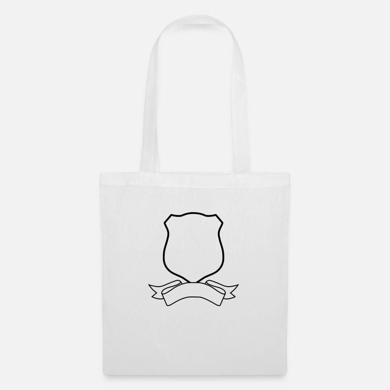 Badge and scroll - Tote Bag - white