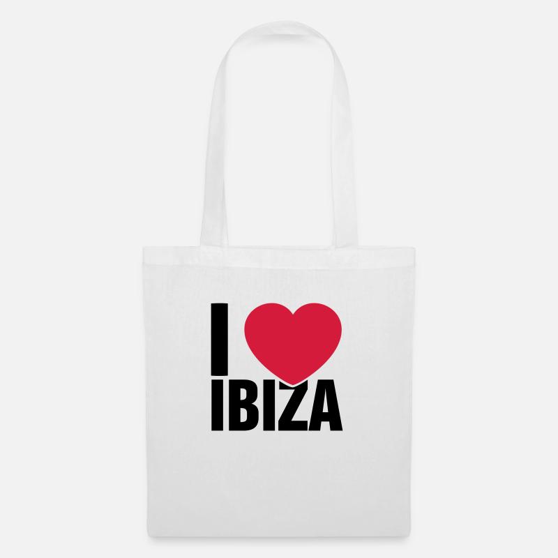 I love Ibiza - Stoffbeutel - Weiß