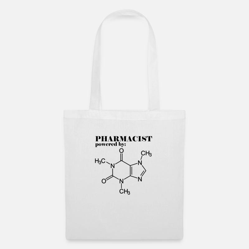 Pharmazie / Apotheker: Pharmacist powered by - Stoffbeutel - Weiß