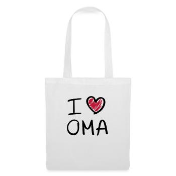 I Love GrandMa - Sac en tissu - blanc - Devant