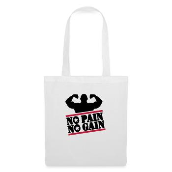 pain_bodybuilding_f2 - Sac en tissu - blanc - Devant