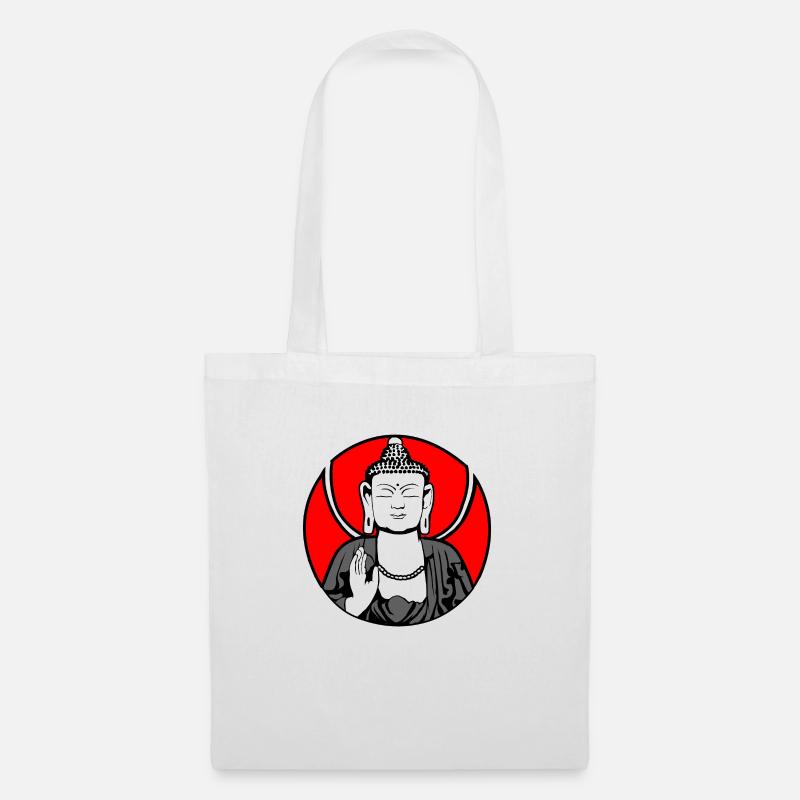 Gautama Buddha Logo - Stoffbeutel - Weiß