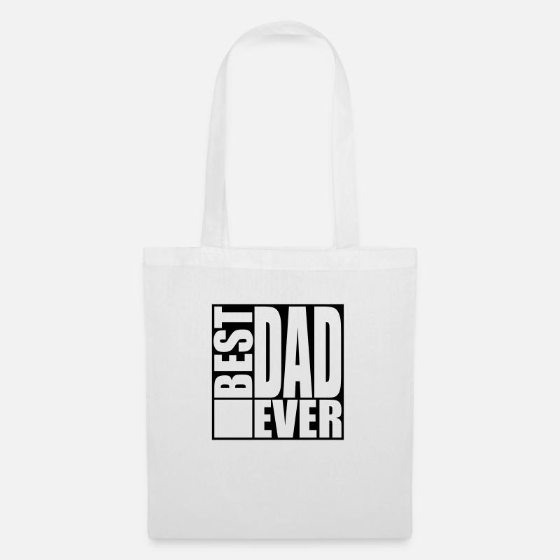 Cool Best Dad Ever Logo Design - Stoffbeutel - Weiß