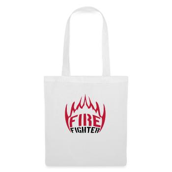 Fire flames firefighter - Tote Bag - white - Front