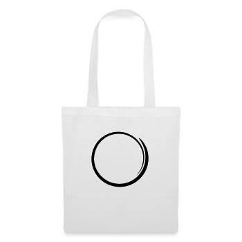 Cadre cercle - Sac en tissu - blanc - Devant