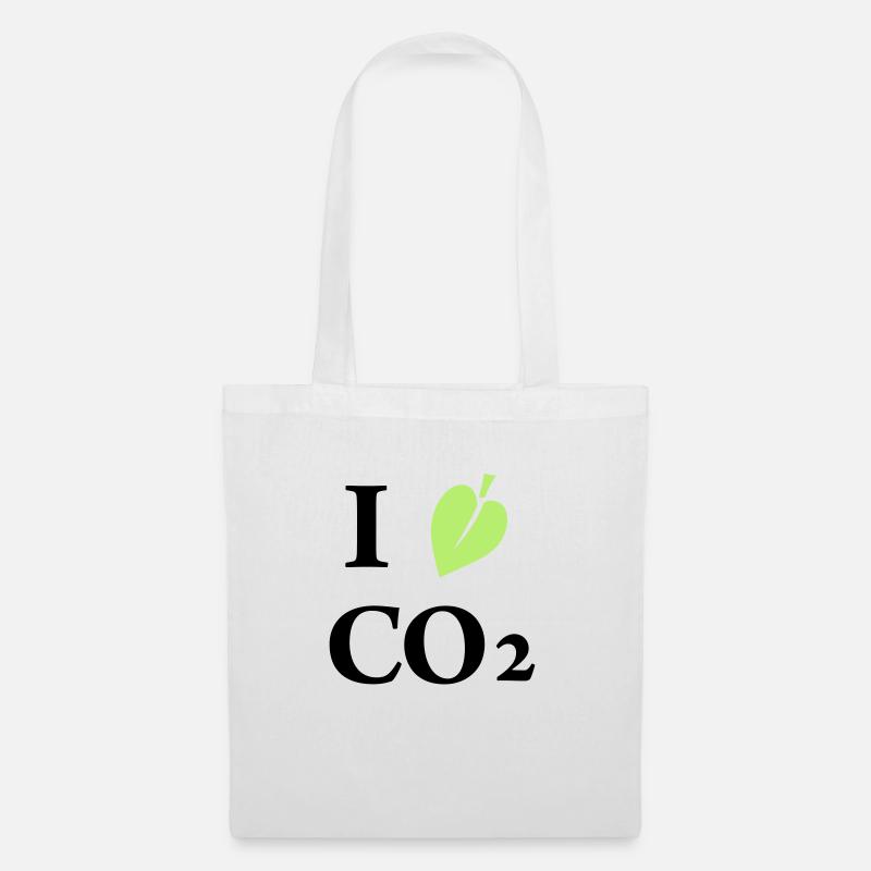 i love co2 - Stoffbeutel - Weiß