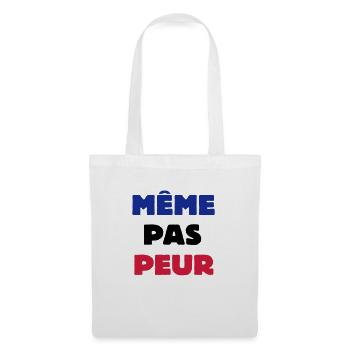 Même pas Peur - Sac en tissu - blanc - Devant