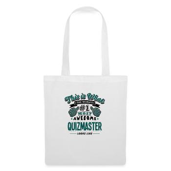 quizmaster world no1 most awesome copy - Tote Bag - white - Front
