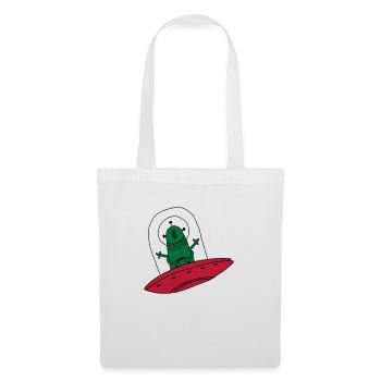 UFO Ovni Fusée Martien Enfant Naissance bébé - Sac en tissu - blanc - Devant
