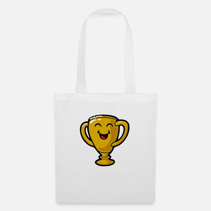 Smiley Trophy - Stoffbeutel - Weiß