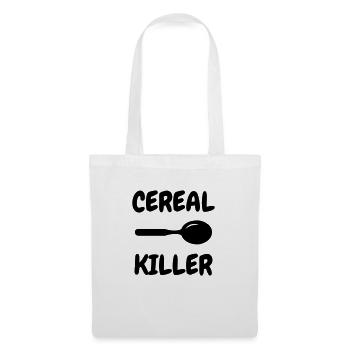 Cereal Killer - Humor - Funny - Joke - Friend - Stoffbeutel - Weiß - Vorne