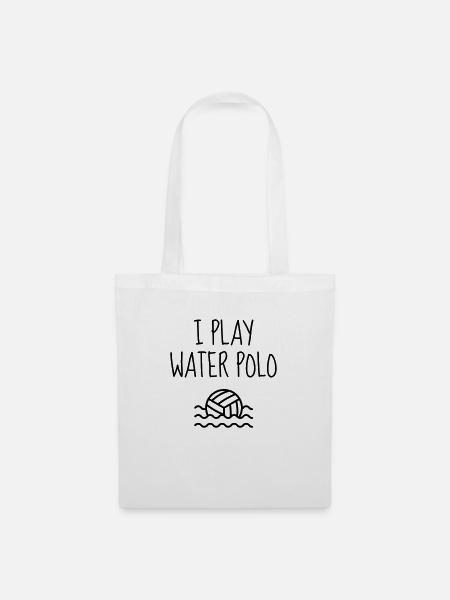 Wasserball / Waterpolo / Water Polo / Sport - Stoffbeutel - Weiß