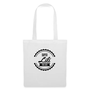 super lili naissance prénom noël anniversaire - Sac en tissu - blanc - Devant