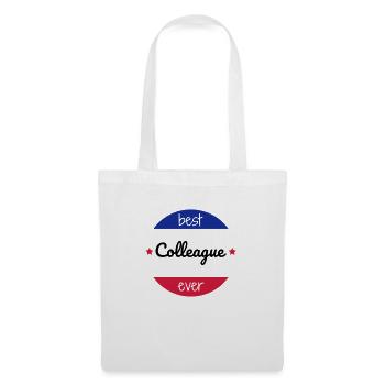 collègue / entreprise / travail / bureau - Sac en tissu - blanc - Devant