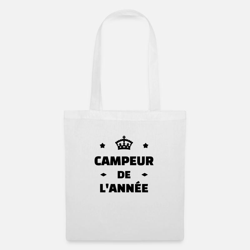 Campingplatz / Camper / Camping / Camp - Stoffbeutel - Weiß