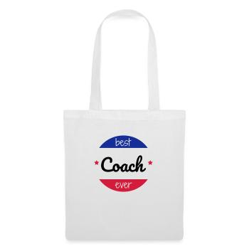Coach / Coaching / Trainer / Sport - Stoffbeutel - Weiß - Vorne