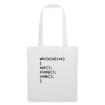 Entwickler / Informatiker / Programmierer / - Stoffbeutel - Weiß - Vorne