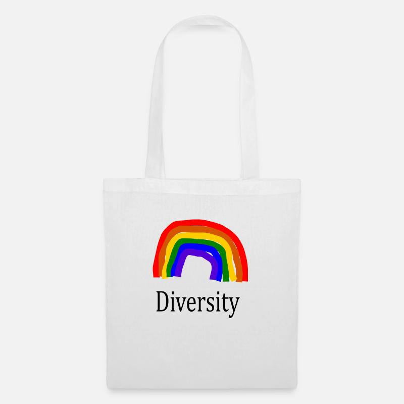 Rainbow diversity colorful creative - Tote Bag - white
