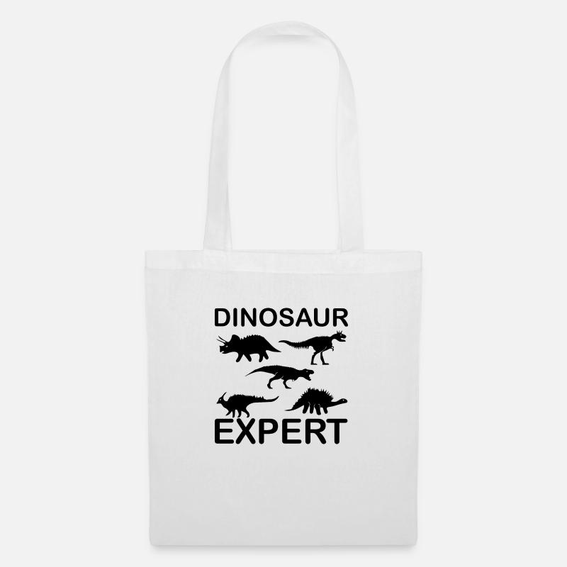 Dinosaurier Dino - Stoffbeutel - Weiß