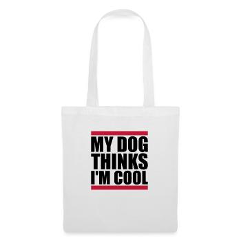 Dog thinks in the cool - Tote Bag - white - Front