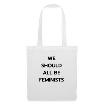 Nous devrions toutes être féministes. - Sac en tissu - blanc - Devant