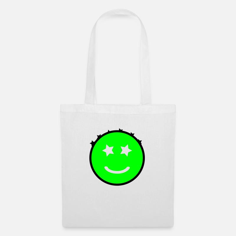Smiley mit Sternenaugen | Vectorgraphic - Stoffbeutel - Weiß