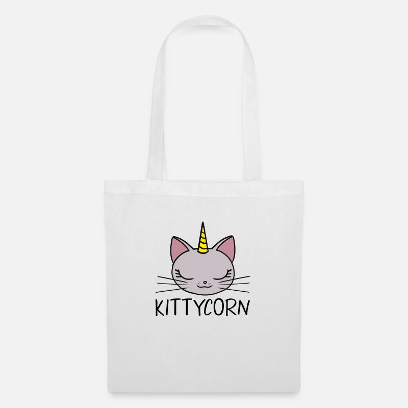 Kittycorn - cute cat - Tote Bag - white