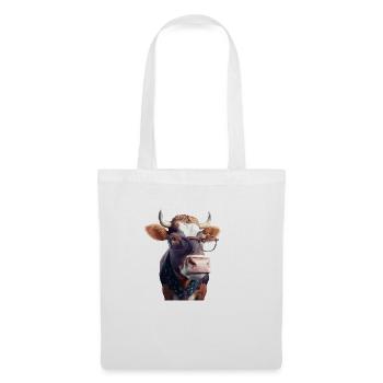 Madame la vache - Sac en tissu - blanc - Devant
