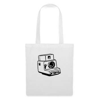 Appareil photo, Appareil photo vintage, , Ancien appareil photo, Ancien - Sac en tissu - blanc - Devant