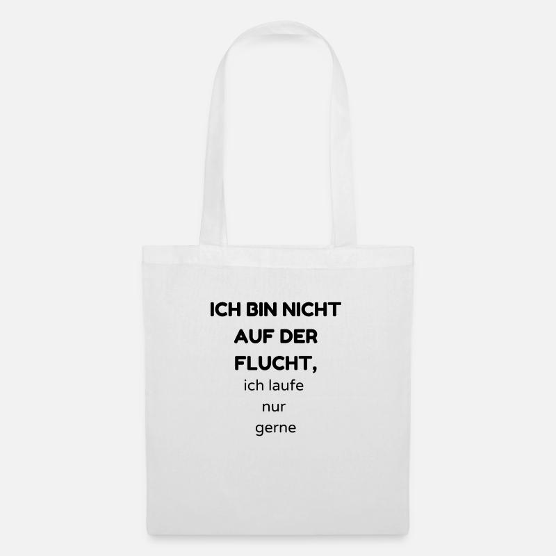 flucht - Stoffbeutel - Weiß
