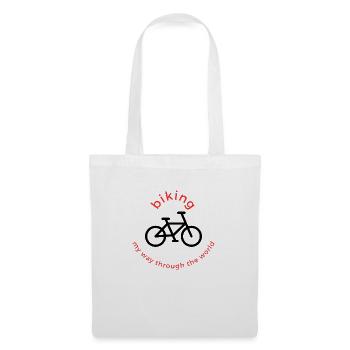 Cyclisme - Sac en tissu - blanc - Devant