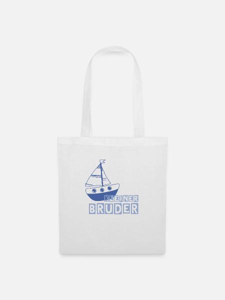 Kleiner Bruder - Stoffbeutel - Weiß