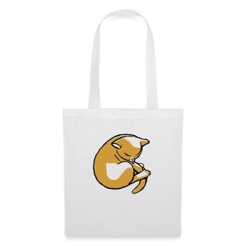 cat that sleeps in a ball - Tote Bag - white - Front