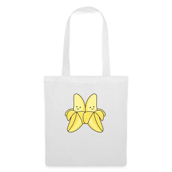 Bande dessinée Bananes - Sac en tissu - blanc - Devant