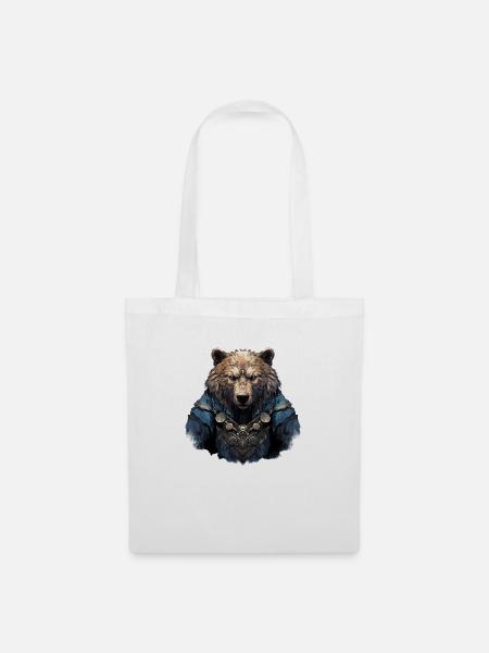Vikings Bear - Sac en tissu - blanc