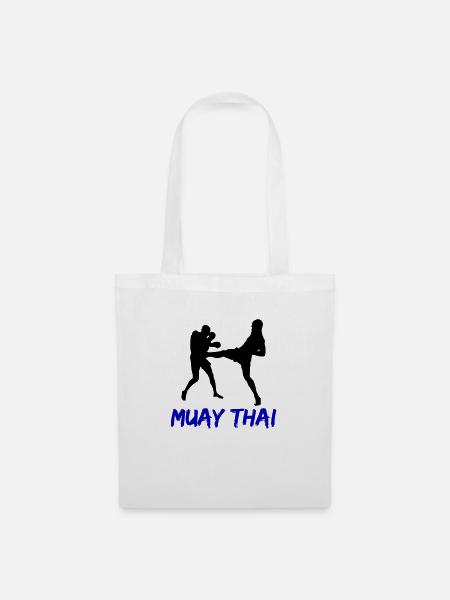 muay thai - Stoffbeutel - Weiß