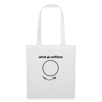 cercle de confiance - Sac en tissu - blanc - Devant