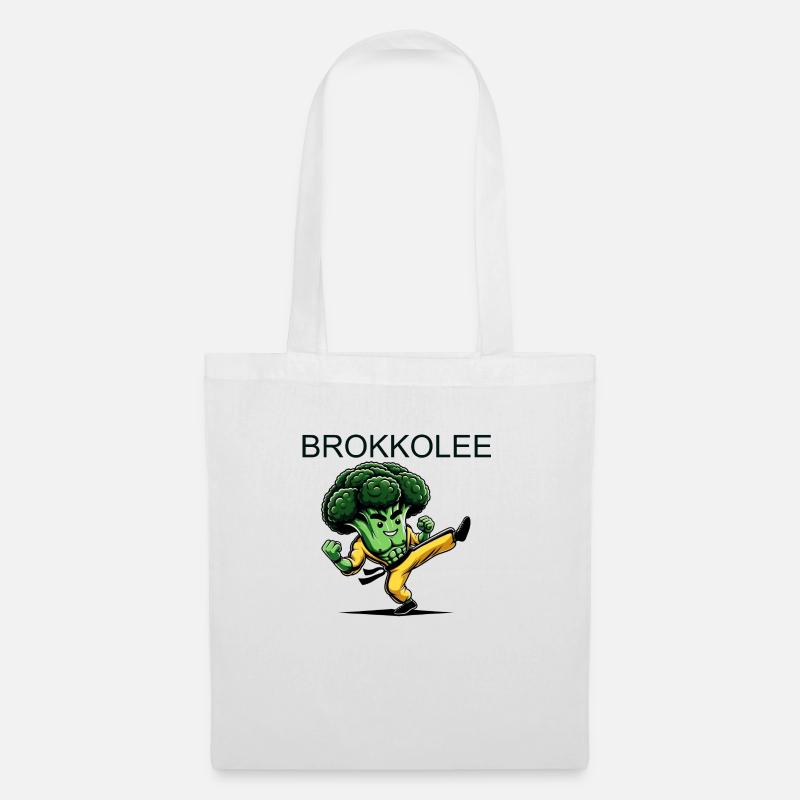 BROKKOLEE | Kampf Brokkoli - Stoffbeutel - Weiß